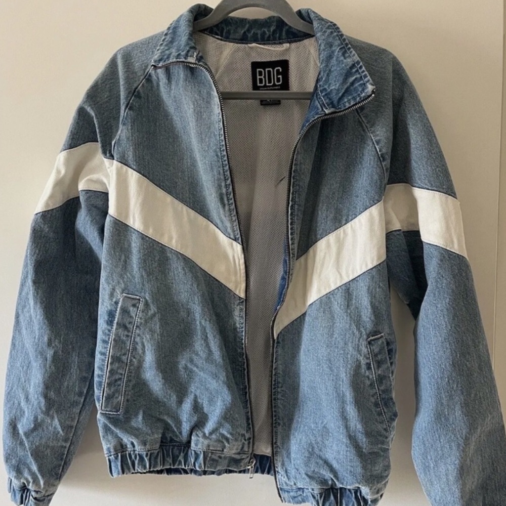 Urban Outfitters men’s BDG Meadowland Denim Track Jacket RARE vintage look S NWT